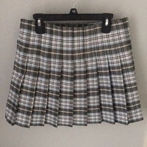 Plaid Pleated Skirt